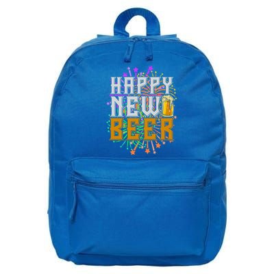 Happy New Beer New Year's Eve Beer Meaningful Gift 16 in Basic Backpack