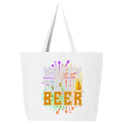 Happy New Beer New Year's Eve Beer Meaningful Gift 25L Jumbo Tote