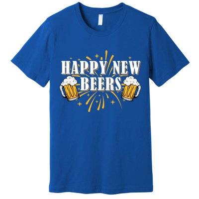 Happy New Beers Gift Holiday Season Beer Ing New Years Eve Gift Premium T-Shirt