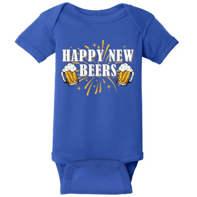 Happy New Beers Gift Holiday Season Beer Ing New Years Eve Gift Baby Bodysuit