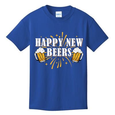 Happy New Beers Gift Holiday Season Beer Ing New Years Eve Gift Kids T-Shirt