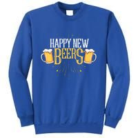 Happy New Beers Funny New Year Party New Year's Eve Funny Gift Sweatshirt