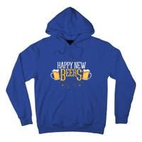 Happy New Beers Funny New Year Party New Year's Eve Funny Gift Tall Hoodie