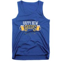 Happy New Beers Funny New Year Party New Year's Eve Funny Gift Tank Top