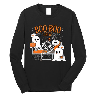 Halloween Nurse Boo Crew Long Sleeve Shirt