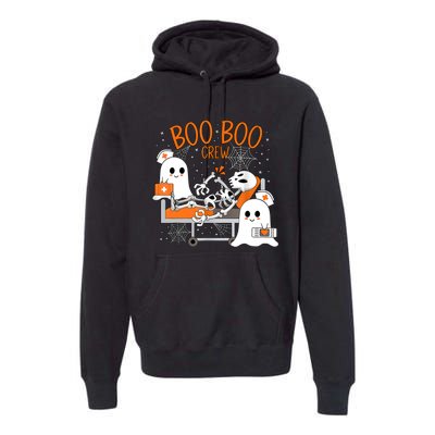 Halloween Nurse Boo Crew Premium Hoodie