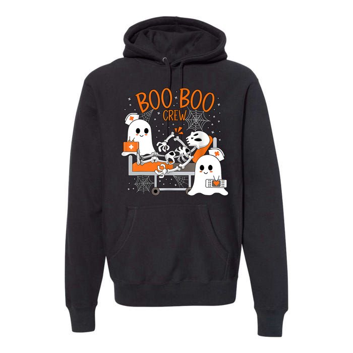 Halloween Nurse Boo Crew Premium Hoodie