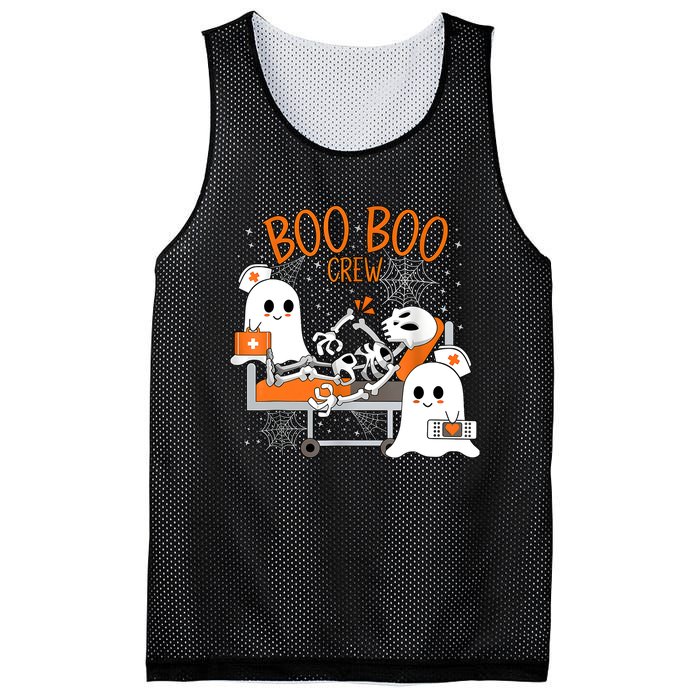 Halloween Nurse Boo Crew Mesh Reversible Basketball Jersey Tank