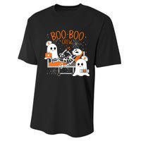 Halloween Nurse Boo Crew Performance Sprint T-Shirt