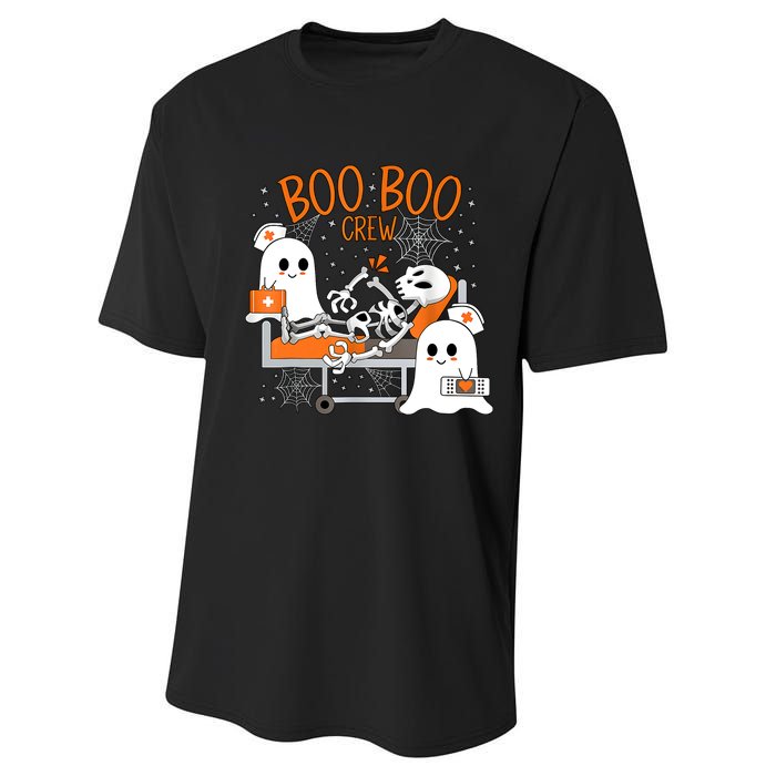 Halloween Nurse Boo Crew Performance Sprint T-Shirt