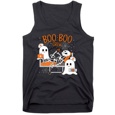 Halloween Nurse Boo Crew Tank Top