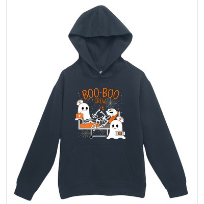 Halloween Nurse Boo Crew Urban Pullover Hoodie