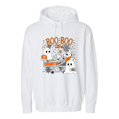 Halloween Nurse Boo Crew Garment-Dyed Fleece Hoodie