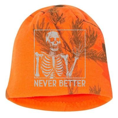 Halloween Never Better Skeleton Funny Skull Kati - Camo Knit Beanie