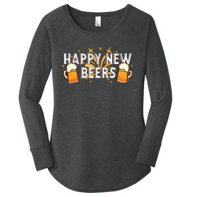 Happy New Beers New Year NYE Party Funny Women's Perfect Tri Tunic Long Sleeve Shirt