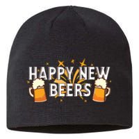 Happy New Beers New Year NYE Party Funny Sustainable Beanie