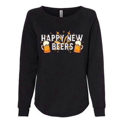 Happy New Beers New Year NYE Party Funny Womens California Wash Sweatshirt