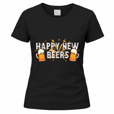 Happy New Beers New Year NYE Party Funny Women's T-Shirt