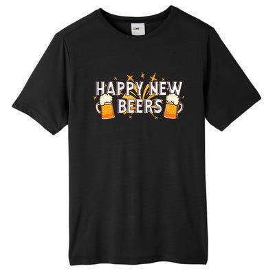 Happy New Beers  New Year NYE Party Funny New Years Eve Tall Fusion ChromaSoft Performance T-Shirt