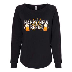 Happy New Beers  New Year NYE Party Funny New Years Eve Womens California Wash Sweatshirt