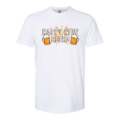 Happy New Beers  New Year NYE Party Funny New Years Eve Softstyle CVC T-Shirt