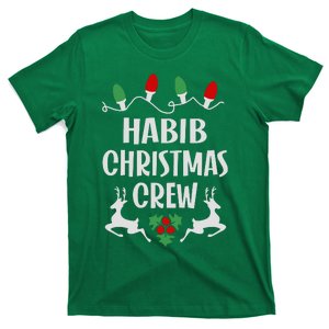 Habib Name Christmas Crew Habib T-Shirt