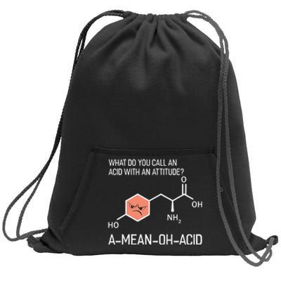 Humor Nerdy Chemistry Giftsamino Acid Sweatshirt Cinch Pack Bag