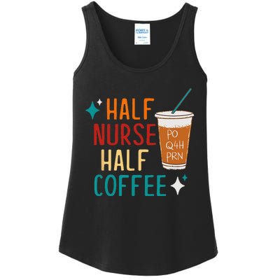 Half Nurse Coffee Nurse Gifts Nurse Week Gifts Funny Nurse Ladies Essential Tank