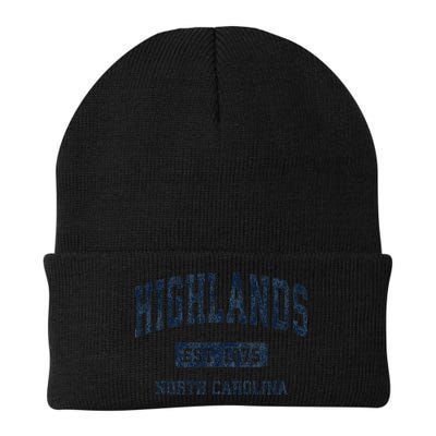 Highlands North Carolina Nc Vintage Athletic Sports Beanie