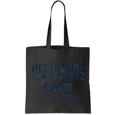 Highlands North Carolina Nc Vintage Athletic Sports Bag