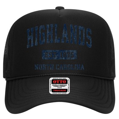 Highlands North Carolina Nc Vintage Athletic Sports Hat