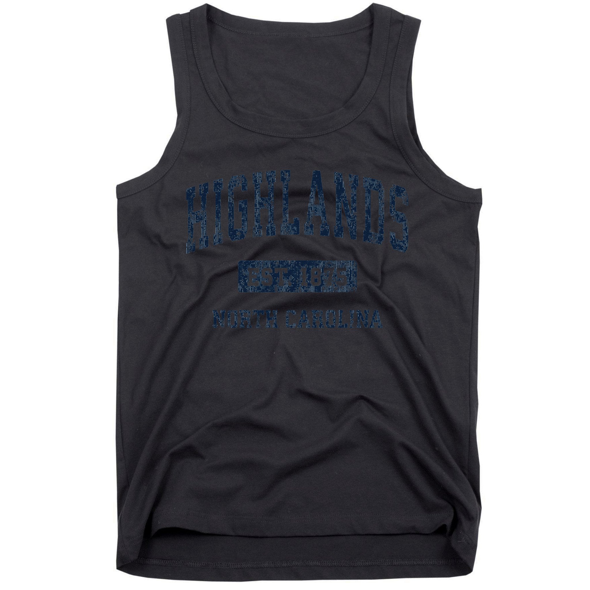 Highlands North Carolina Nc Vintage Athletic Sports Tank Top