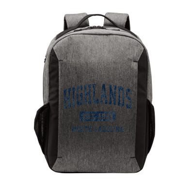 Highlands North Carolina Nc Vintage Athletic Sports Vector Backpack