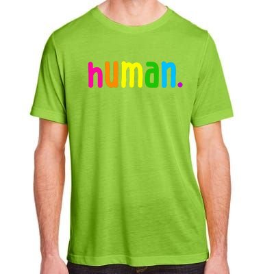 Human Neon Colorful Adult ChromaSoft Performance T-Shirt