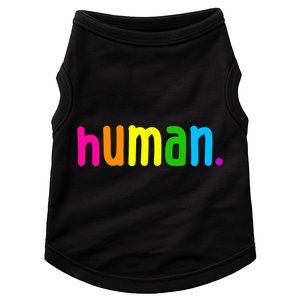 Human Neon Colorful Doggie Tank