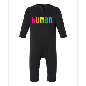 Human Neon Colorful Infant Fleece One Piece