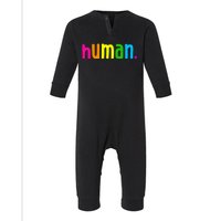 Human Neon Colorful Infant Fleece One Piece