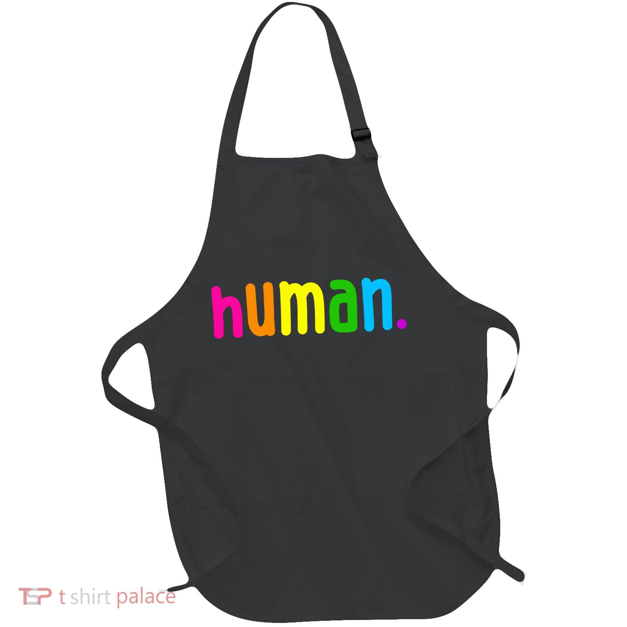 Human Neon Colorful Full-Length Apron With Pockets