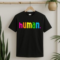 Human Neon Colorful T-Shirt