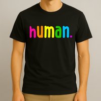 Human Neon Colorful T-Shirt