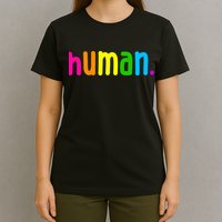 Human Neon Colorful T-Shirt