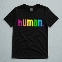 Human Neon Colorful T-Shirt
