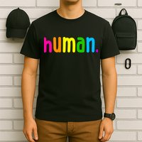 Human Neon Colorful T-Shirt