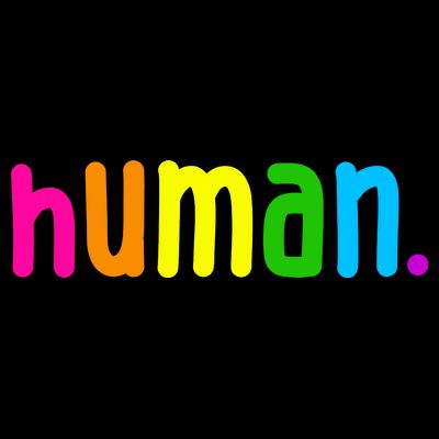 Human Neon Colorful T-Shirt