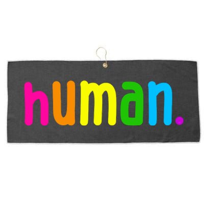 Human Neon Colorful Large Microfiber Waffle Golf Towel