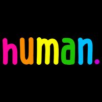 Human Neon Colorful Baby Bodysuit