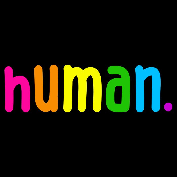 Human Neon Colorful Baby Bodysuit