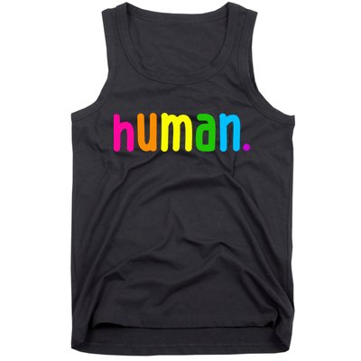 Human Neon Colorful Tank Top