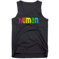 Human Neon Colorful Tank Top