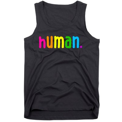 Human Neon Colorful Tank Top